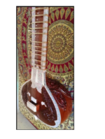 Sitar Ravi shankar & Nikhil Banerjee Model Sitar Manipuri Design with Second Pumpkin, String 13 Vibration Sitar Professional Player