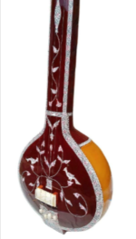 Tanpuri Pumpkin Brown Wood Tanpuri 4 String Flat Wood , More Sound, Fine Tuned Musical Instruments Amazing Sound , Player and Beginners