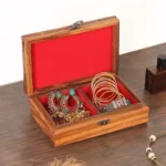 Banarasi Wooden Carved Jewelry Box - Image 2