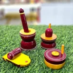 Authentic Kondapalli Wooden Kitchen Miniature Set-Handcrafted Traditional Indian Village Life Decor-Eco-Friendly Educational Toy&Collectible