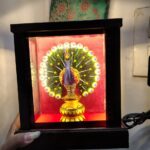 Wooden Minakari Peacock With Led Light